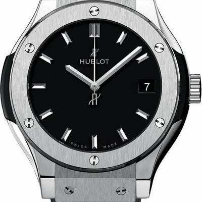 Hublot Classic Fusion Titanium Black Dial Women's Watch 33mm