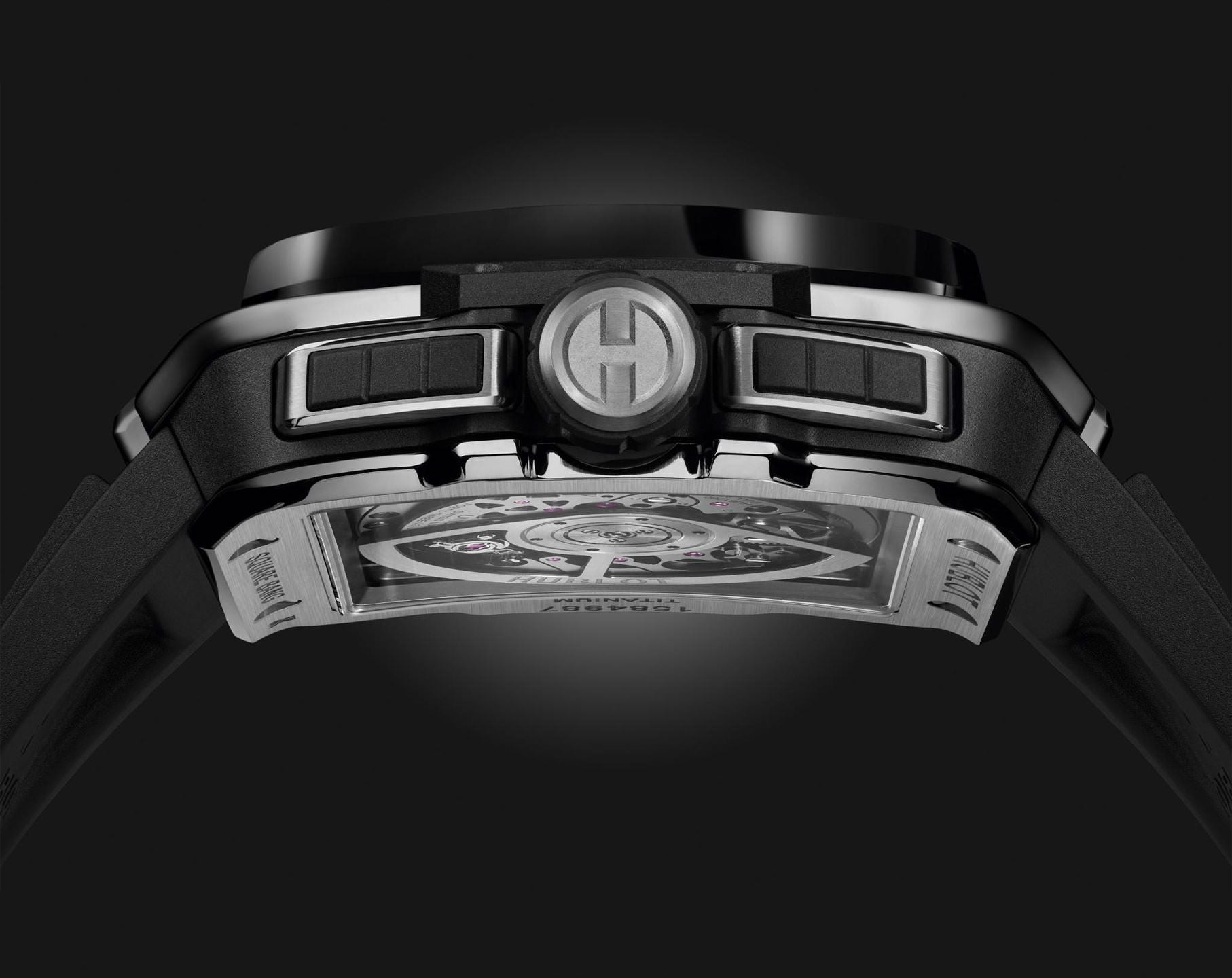 Hublot Square Bang Unico Titanium Ceramic Skeleton Dial Men 42mm