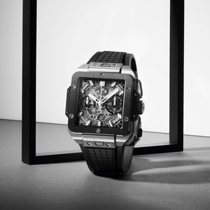 Hublot Square Bang Unico Titanium Ceramic Skeleton Dial Men 42mm