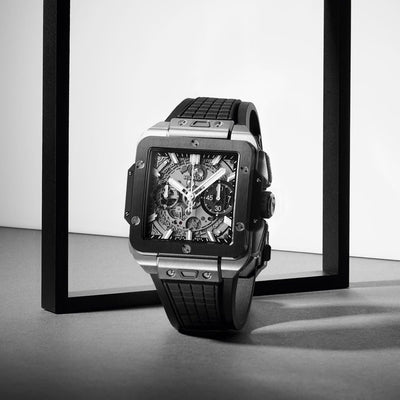 Hublot Square Bang Unico Titanium Ceramic Skeleton Dial Men 42mm