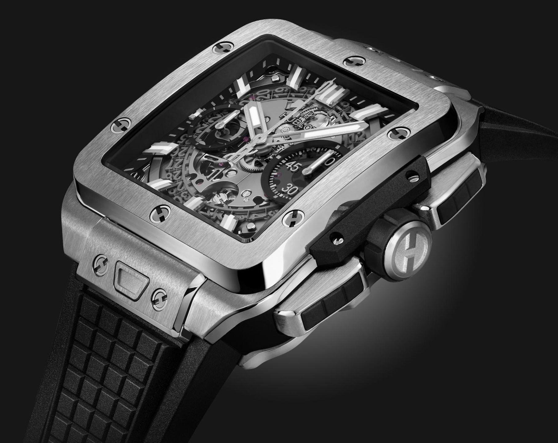 Hublot Square Bang Unico Titanium Skeleton Dial Men 42mm