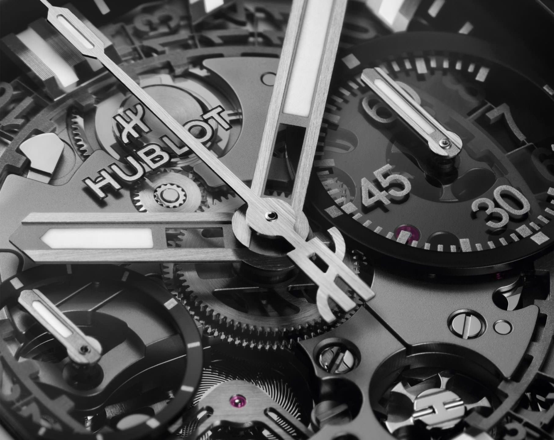 Hublot Square Bang Unico Titanium Skeleton Dial Men 42mm