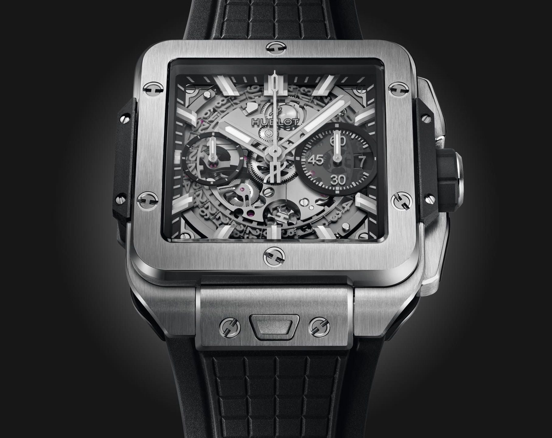 Hublot Square Bang Unico Titanium Skeleton Dial Men 42mm