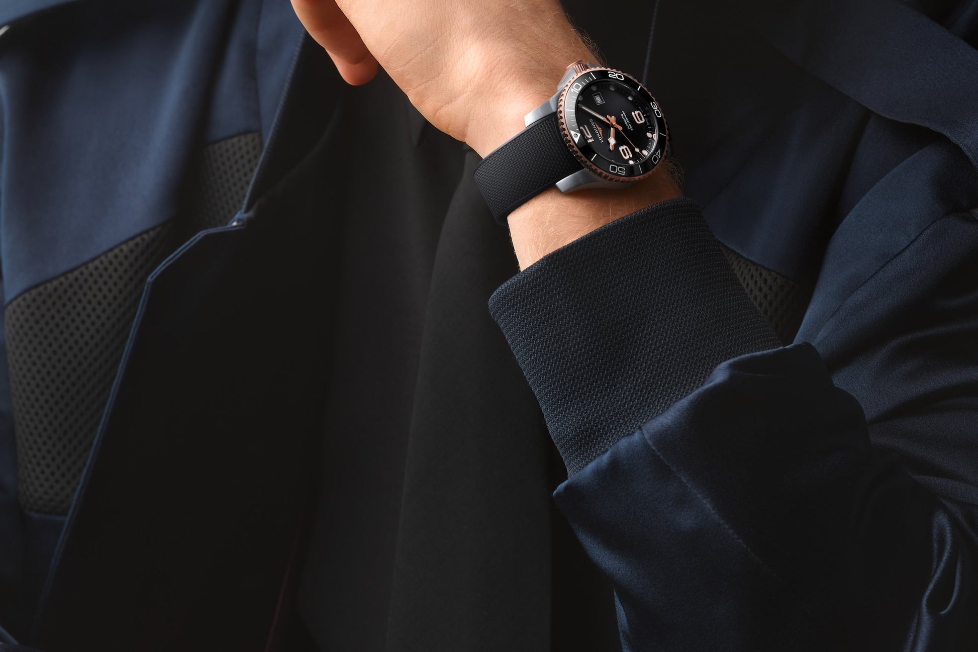 Longines Hydroconquest Black Dial Men 43mm