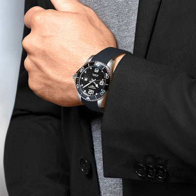 Longines Hydroconquest Black dial Men 43mm
