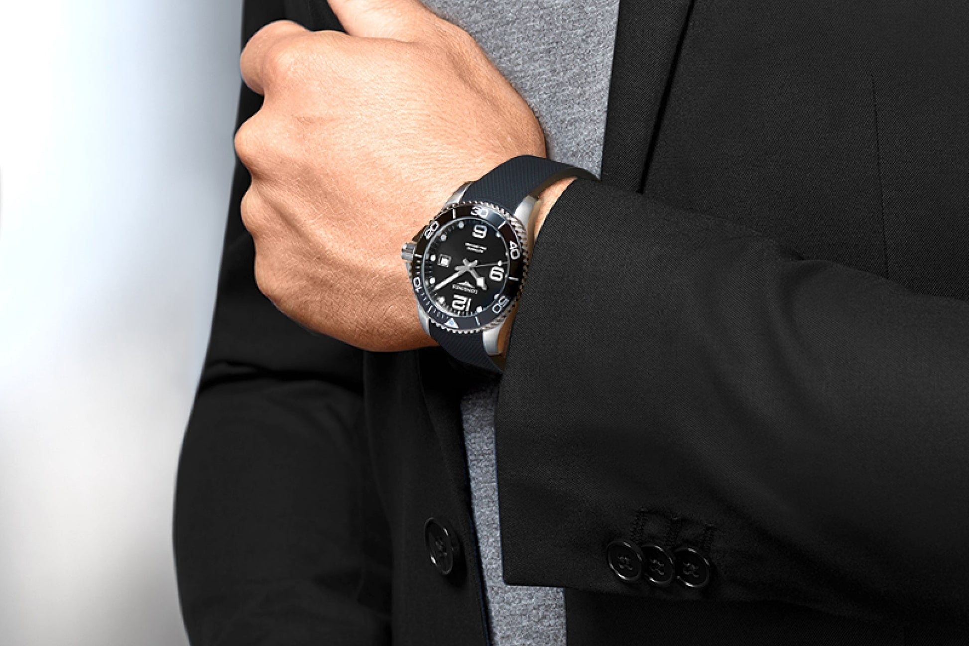 Longines Hydroconquest Black dial Men 43mm