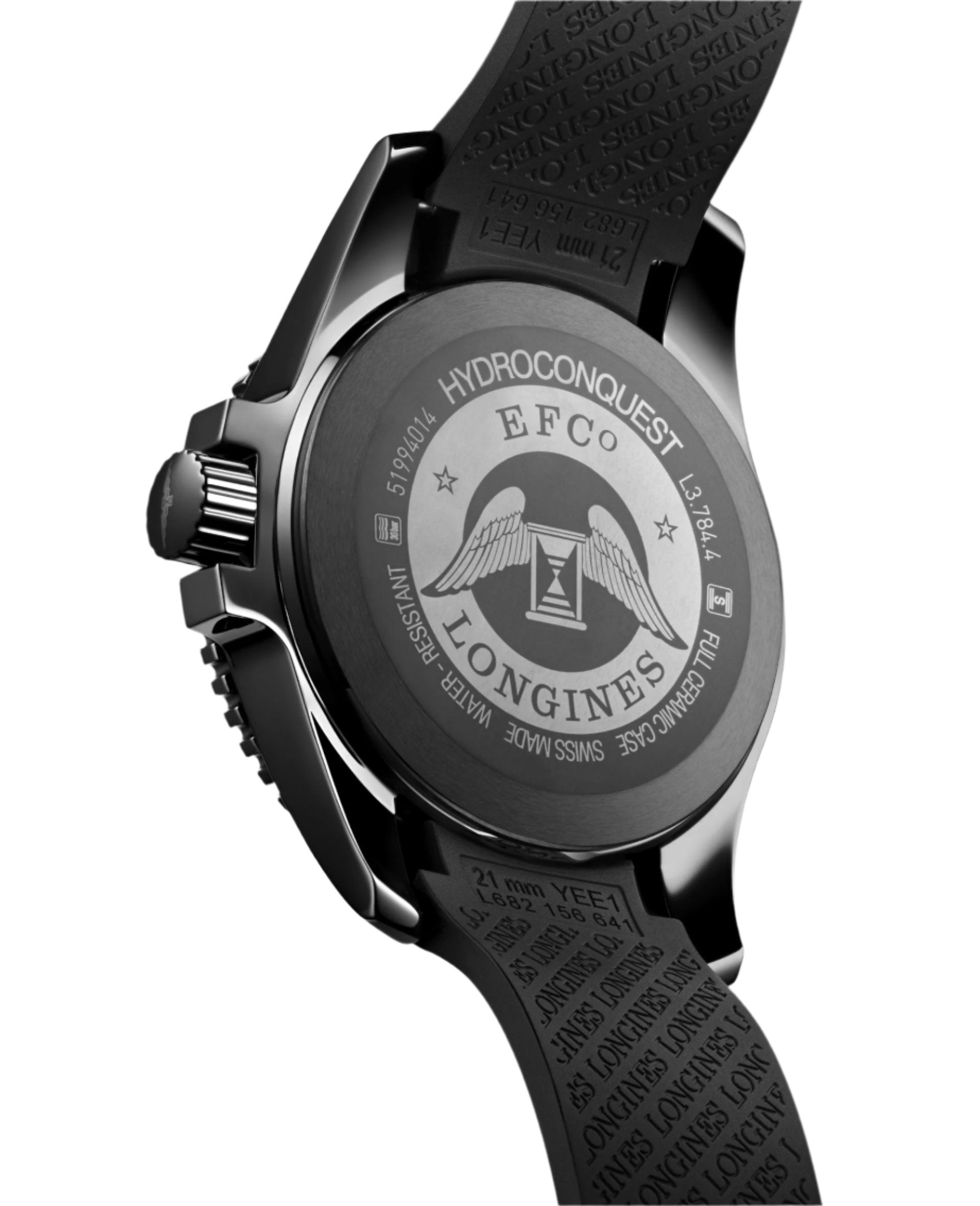 Longines Hydroconquest Matt Black Dial Men 43mm