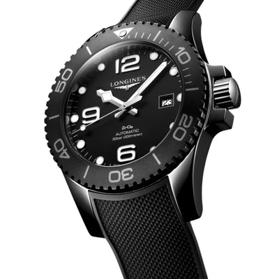 Longines Hydroconquest Matt Black Dial Men 43mm