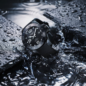 Longines Hydroconquest Matt Black Dial Men 43mm