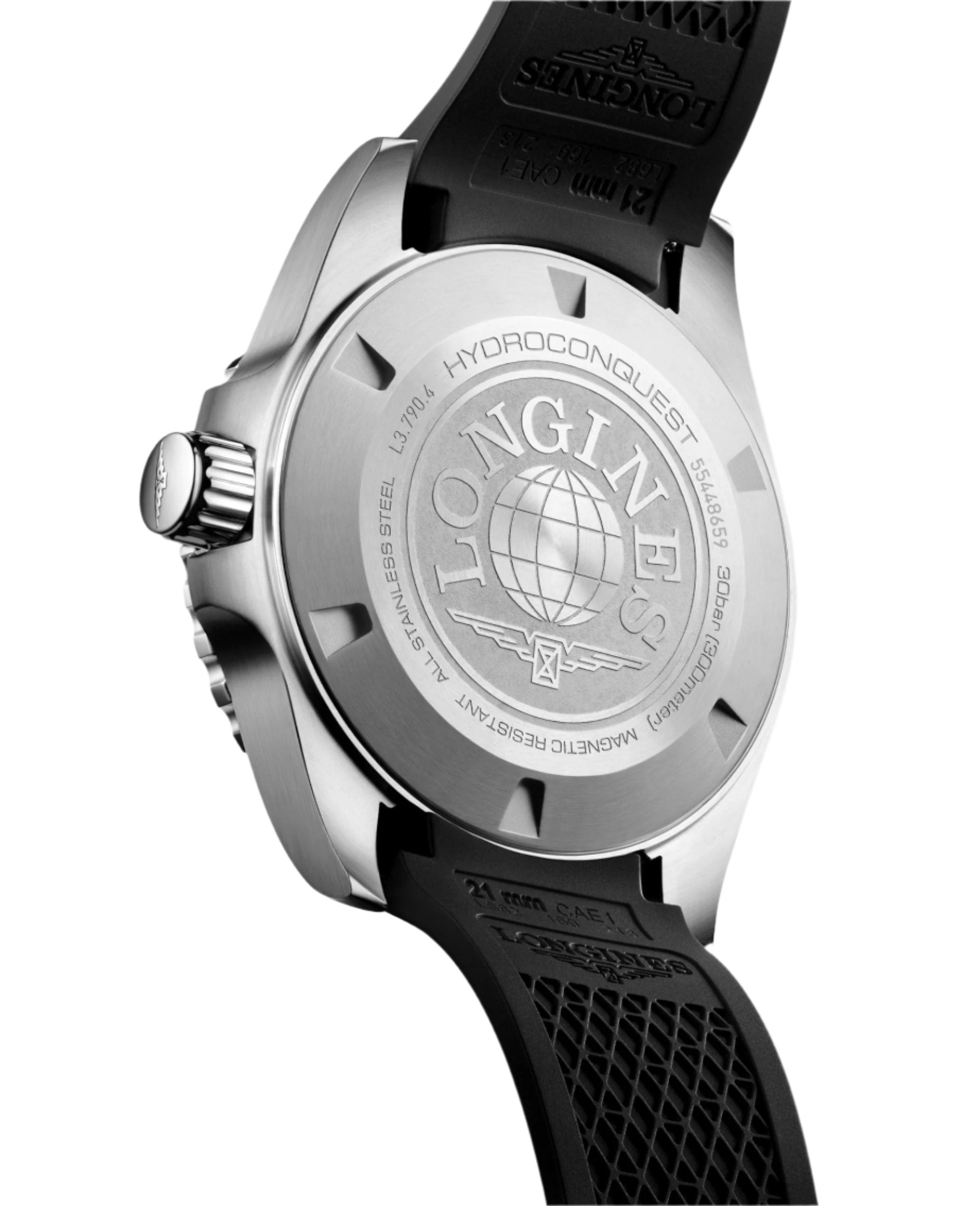 Longines Hydroconquest Gmt Sunray Black Dial Men 41mm