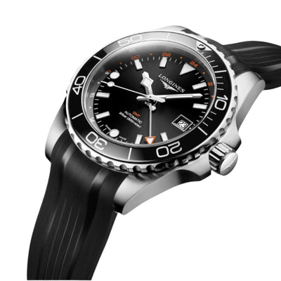 Longines Hydroconquest Gmt Sunray Black Dial Men 41mm