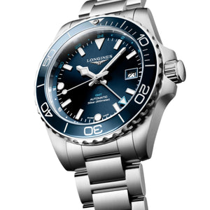 Longines Hydroconquest Gmt Sunray Blue Dial Men 41mm