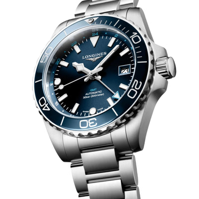 Longines Hydroconquest Gmt Sunray Blue Dial Men 41mm
