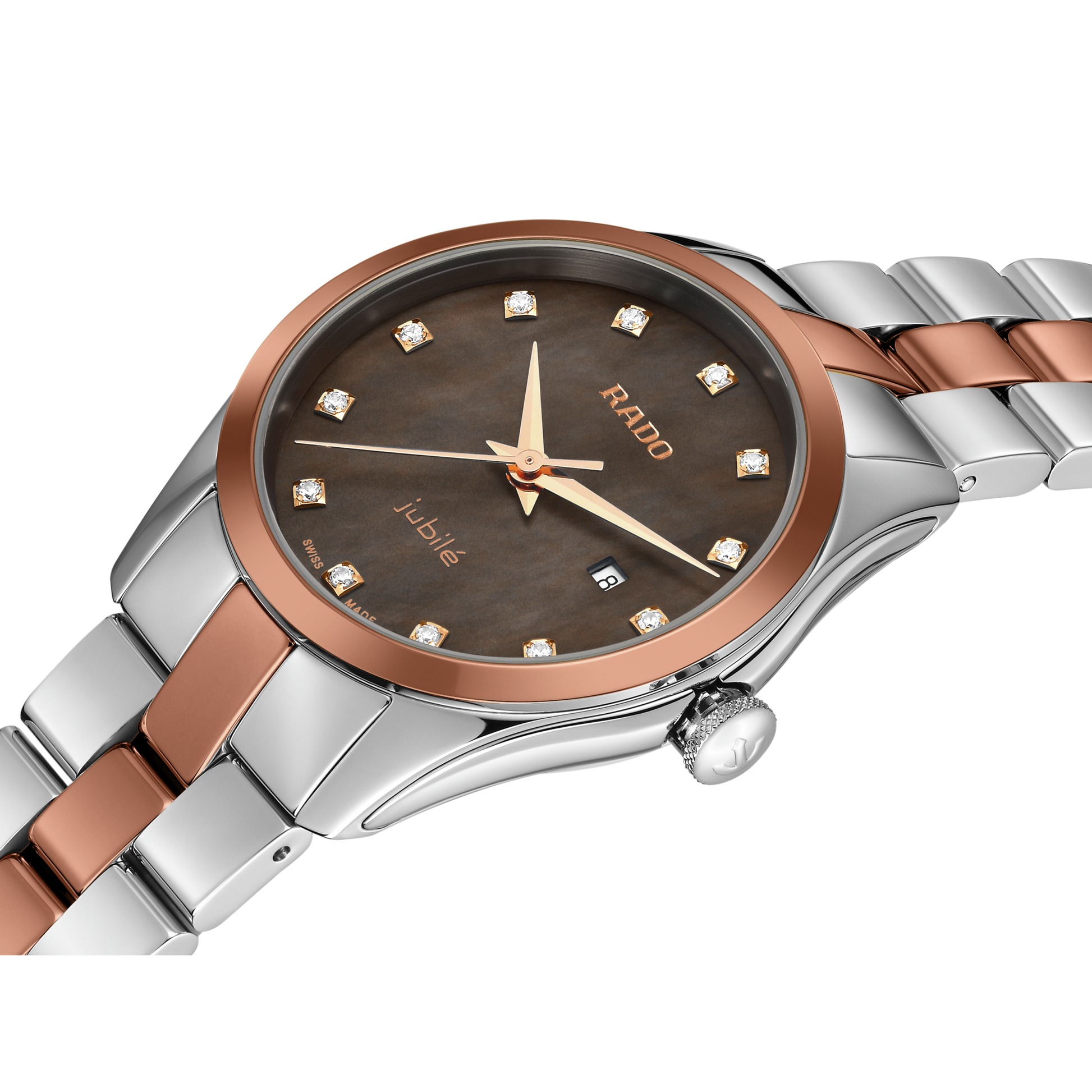 Rado Hyperchrome Brown Mother-Of-Pearl Dial Women 30.6mm