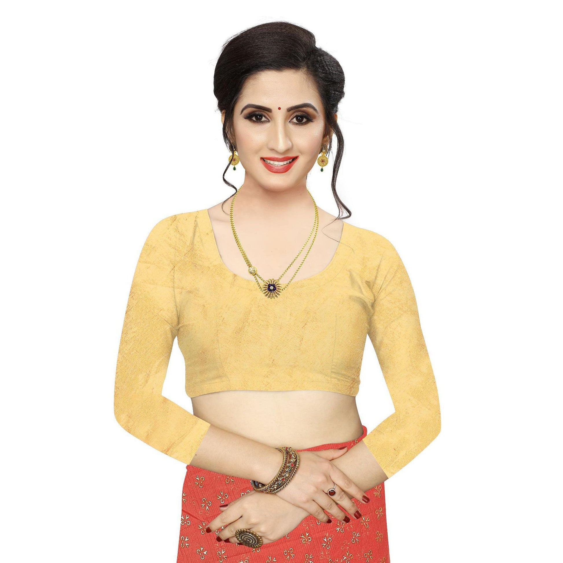Hypnotic Peach Colored Casual Wear Printed Art Silk Saree