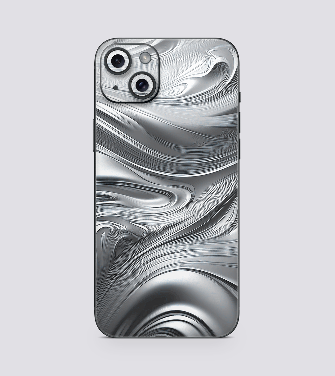 iPhone 15 Plus Silver Swirl