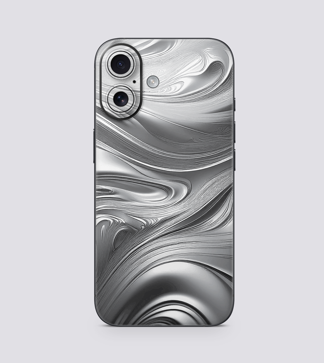 iPhone 16 Silver Swirl