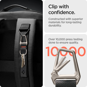Carabiner Black Strap + Key Ring