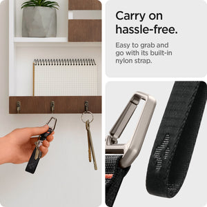 Carabiner Black Strap + Key Ring