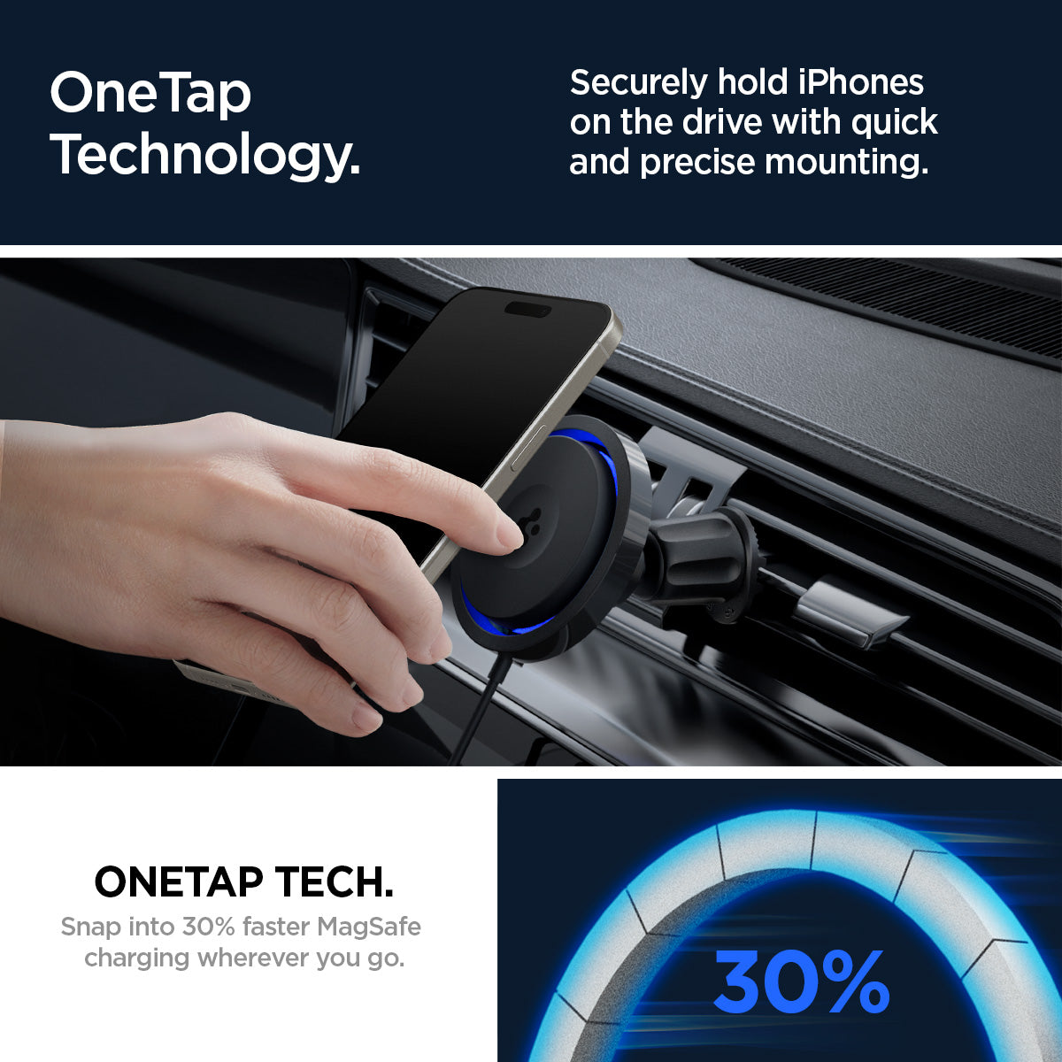 OneTap Pro 3 CryoMax™ Hook Car Mount | ITS13WC (MagFit)