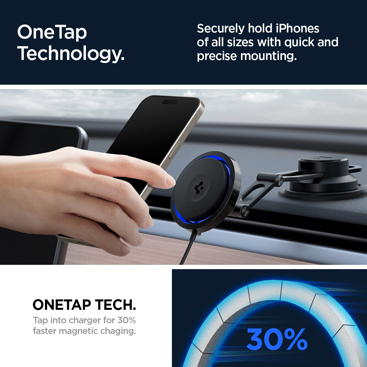 OneTap Pro 3 CryoMax™ Dashboard Car Mount | ITS35WC (MagFit)