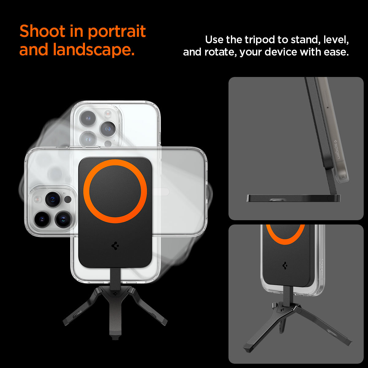 Magnetic Tripod + Phone Stand | S319M (MagFit+)