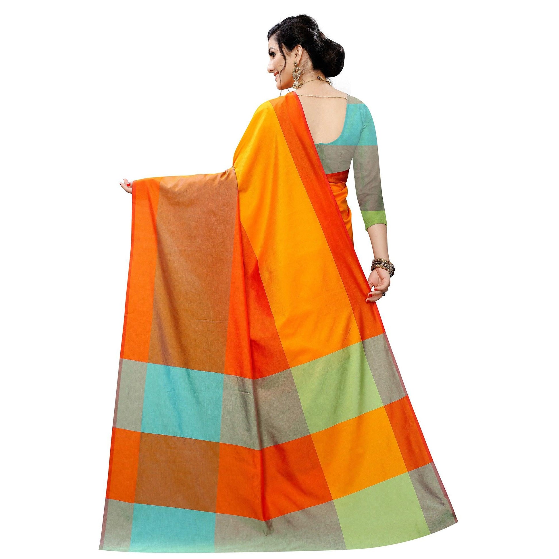 Ideal Mustard Yellow Colored Festive Wear Woven Sana Silk Saree