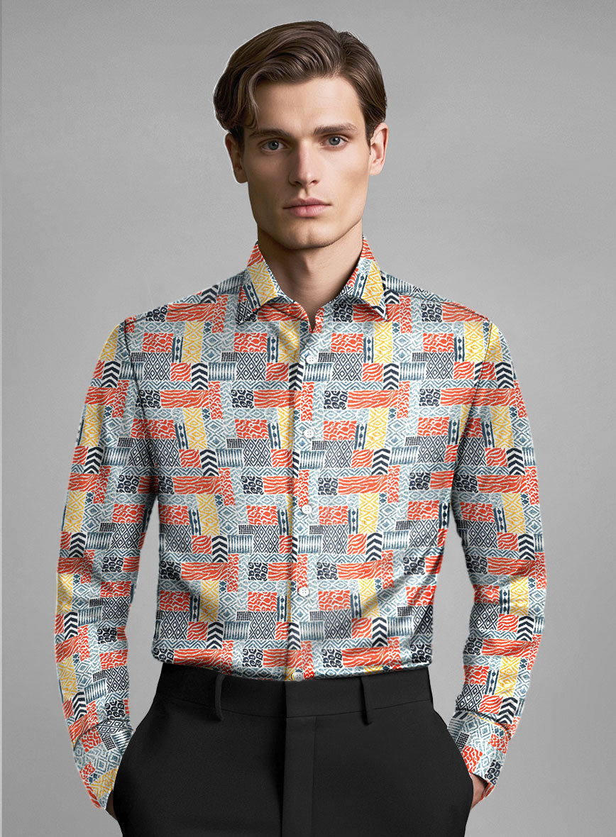 Ikatina Silk Cotton Shirt