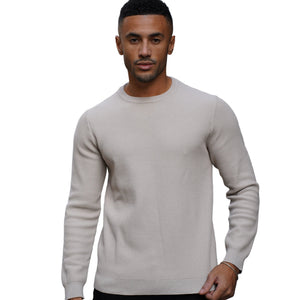Capo Cable Knit Stone Sweatshirt