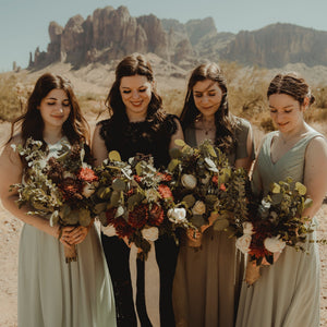 Black and Terracotta Desert Elopement