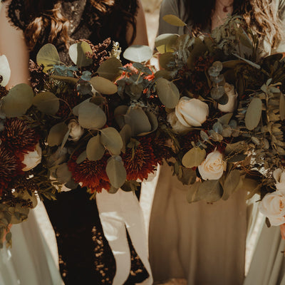 Black and Terracotta Desert Elopement