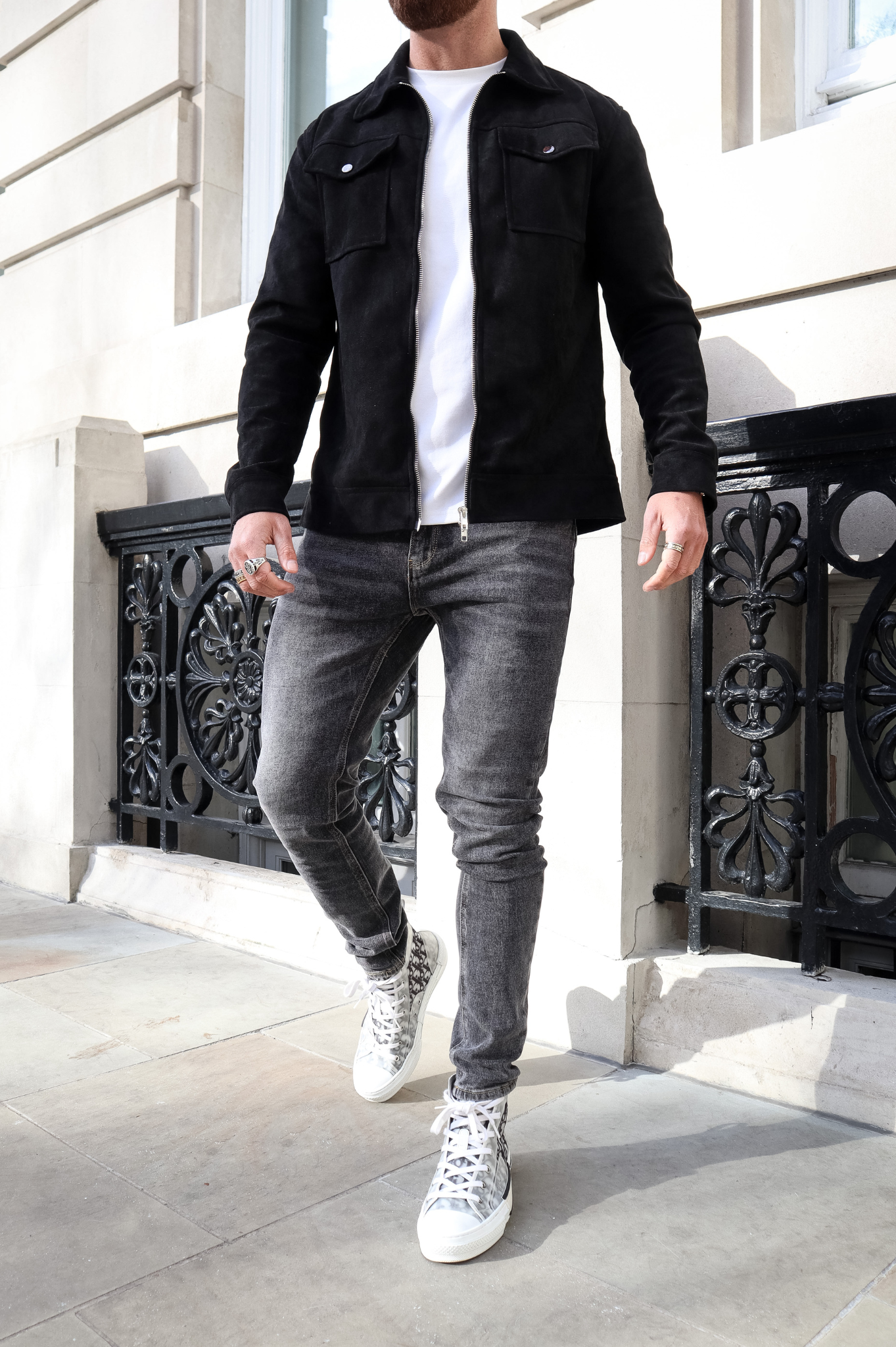 CAPO Black Suede Jacket