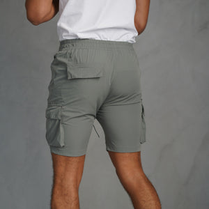 CAPO Lightweight Light Grey Cargo Shorts
