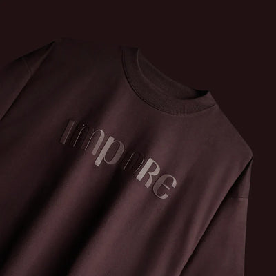 IMPORE  MINIMAL BROWN T-SHIRT Regular