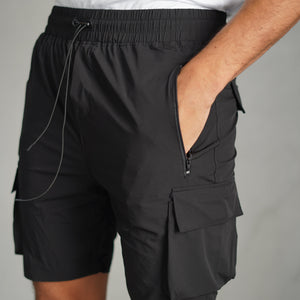 CAPO Lightweight Black Cargo Shorts