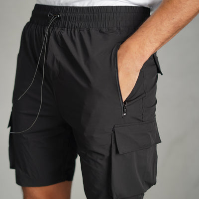 CAPO Lightweight Black Cargo Shorts