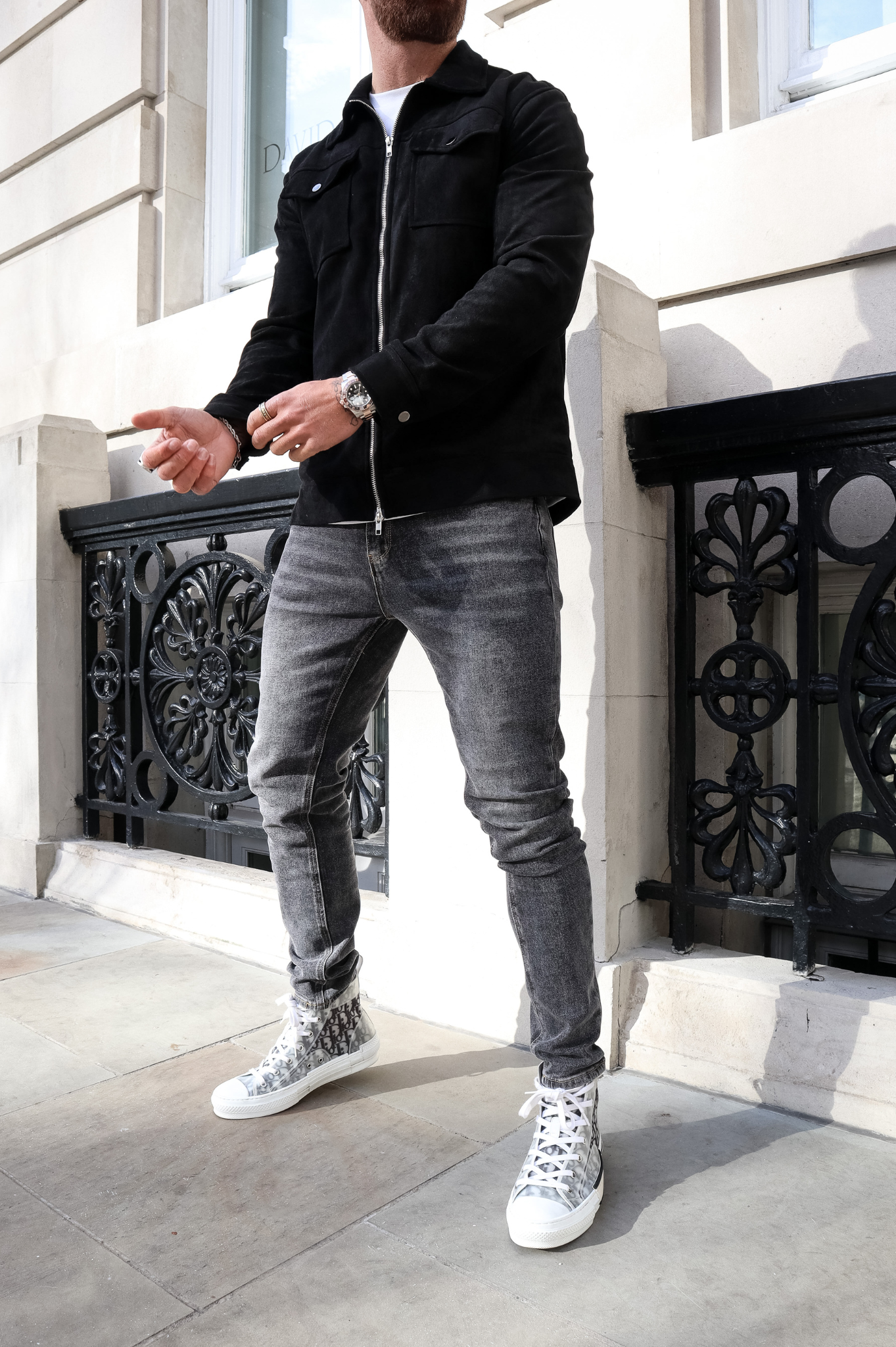 CAPO Black Suede Jacket