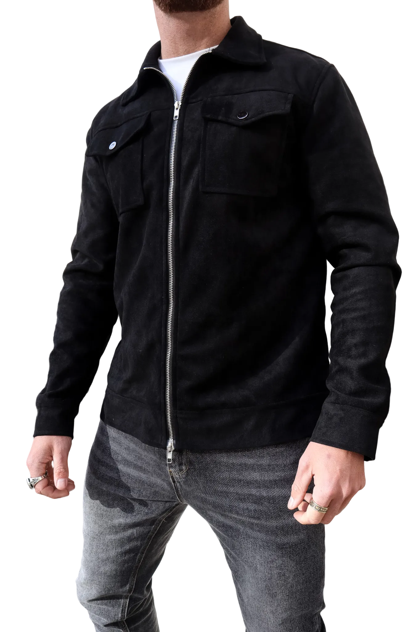 CAPO Black Suede Jacket
