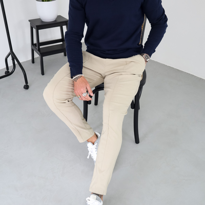 CAPO Egyptian Cotton Navy 1/4 Zip