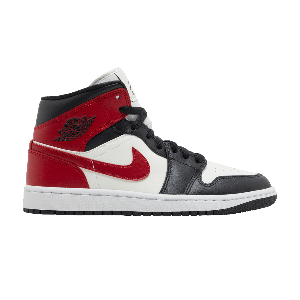 Nike Air Jordan 1 Mid Gym Red Off Noir WMNS