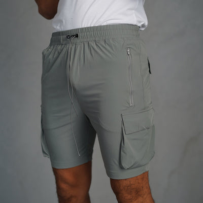 CAPO Lightweight Light Grey Cargo Shorts