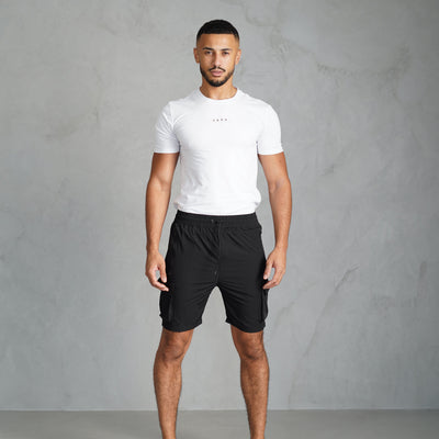 CAPO Lightweight Black Cargo Shorts