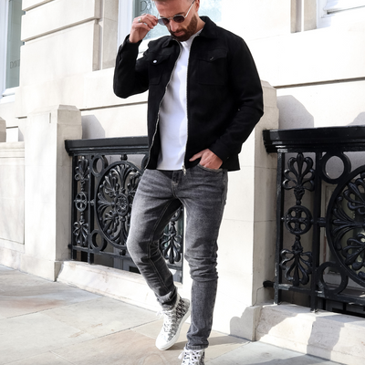 CAPO Black Suede Jacket