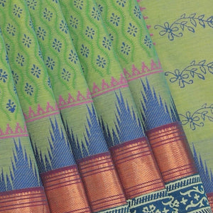 Hand block printed cotton saree Hand block printed cotton saree