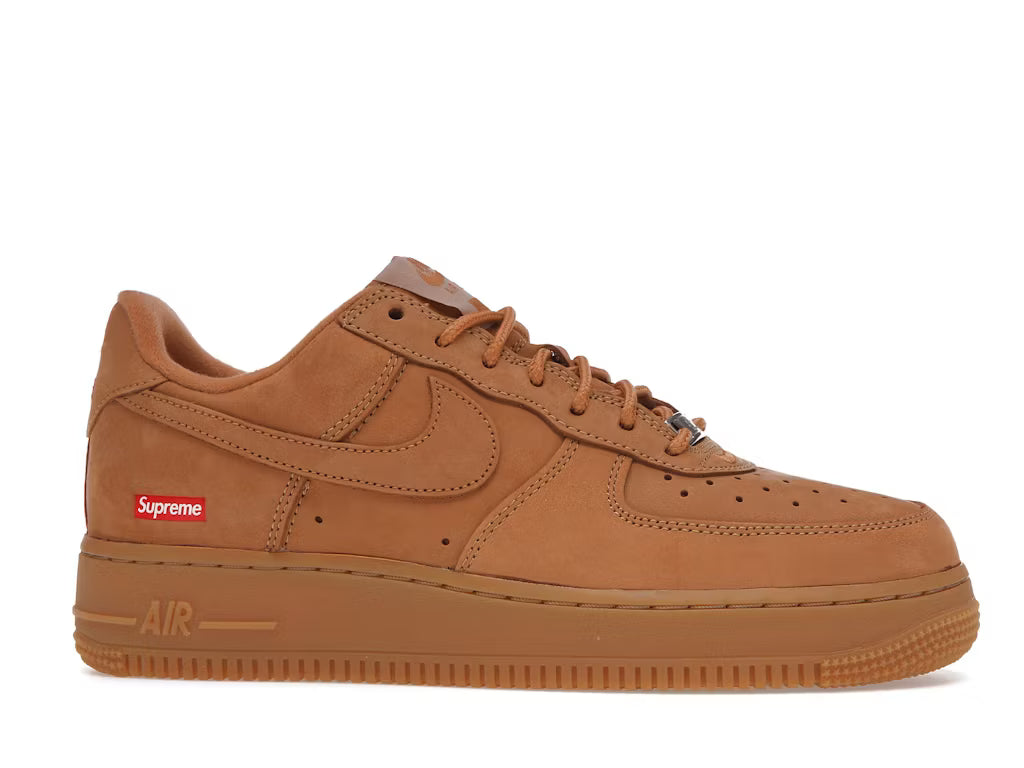 Nike Air Force 1 Low Supreme Box Logo Wheat Flax