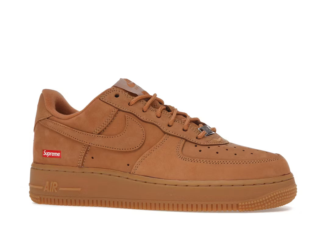 Nike Air Force 1 Low Supreme Box Logo Wheat Flax