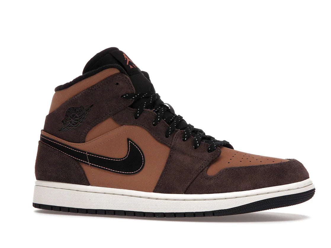Nike Air Jordan 1 Mid 'Dark Chocolate/Earth'