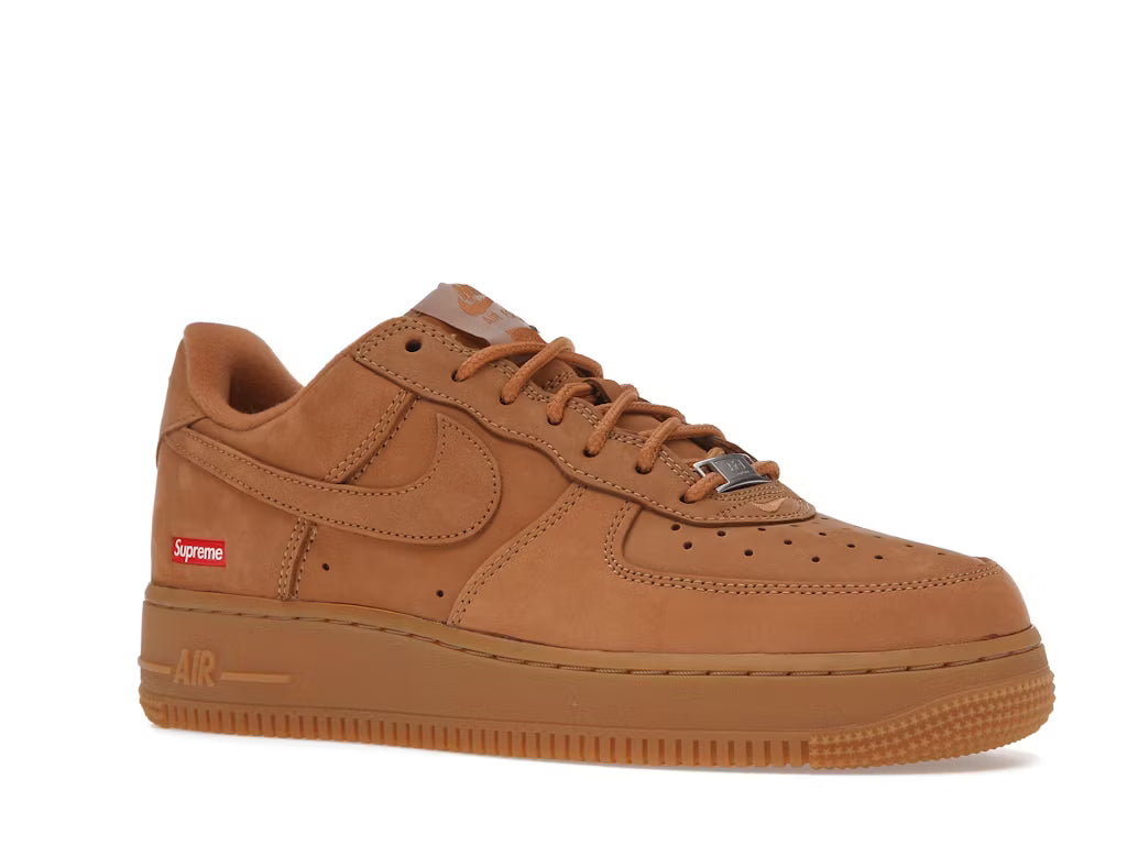 Nike Air Force 1 Low Supreme Box Logo Wheat Flax