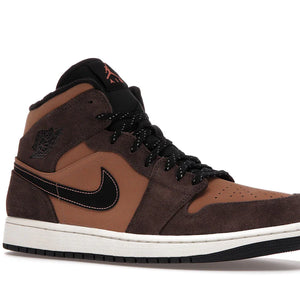 Nike Air Jordan 1 Mid 'Dark Chocolate/Earth'