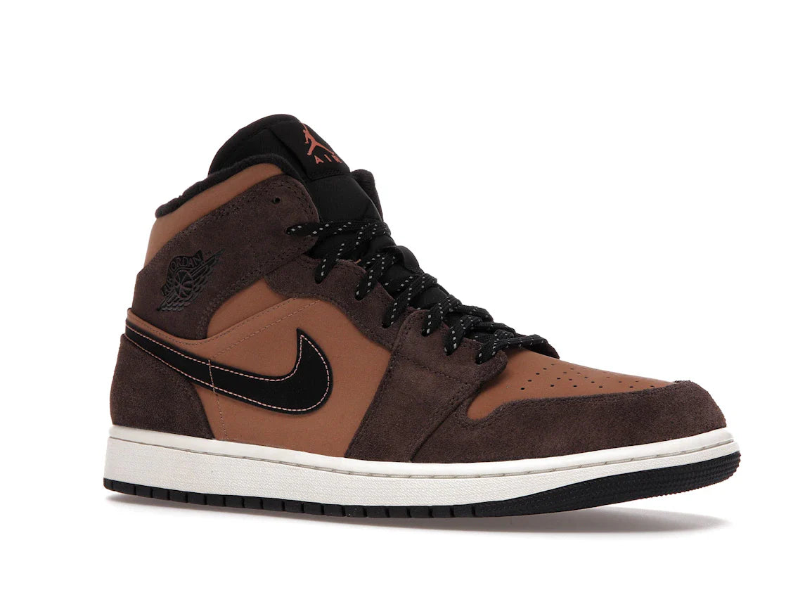 Nike Air Jordan 1 Mid 'Dark Chocolate/Earth'